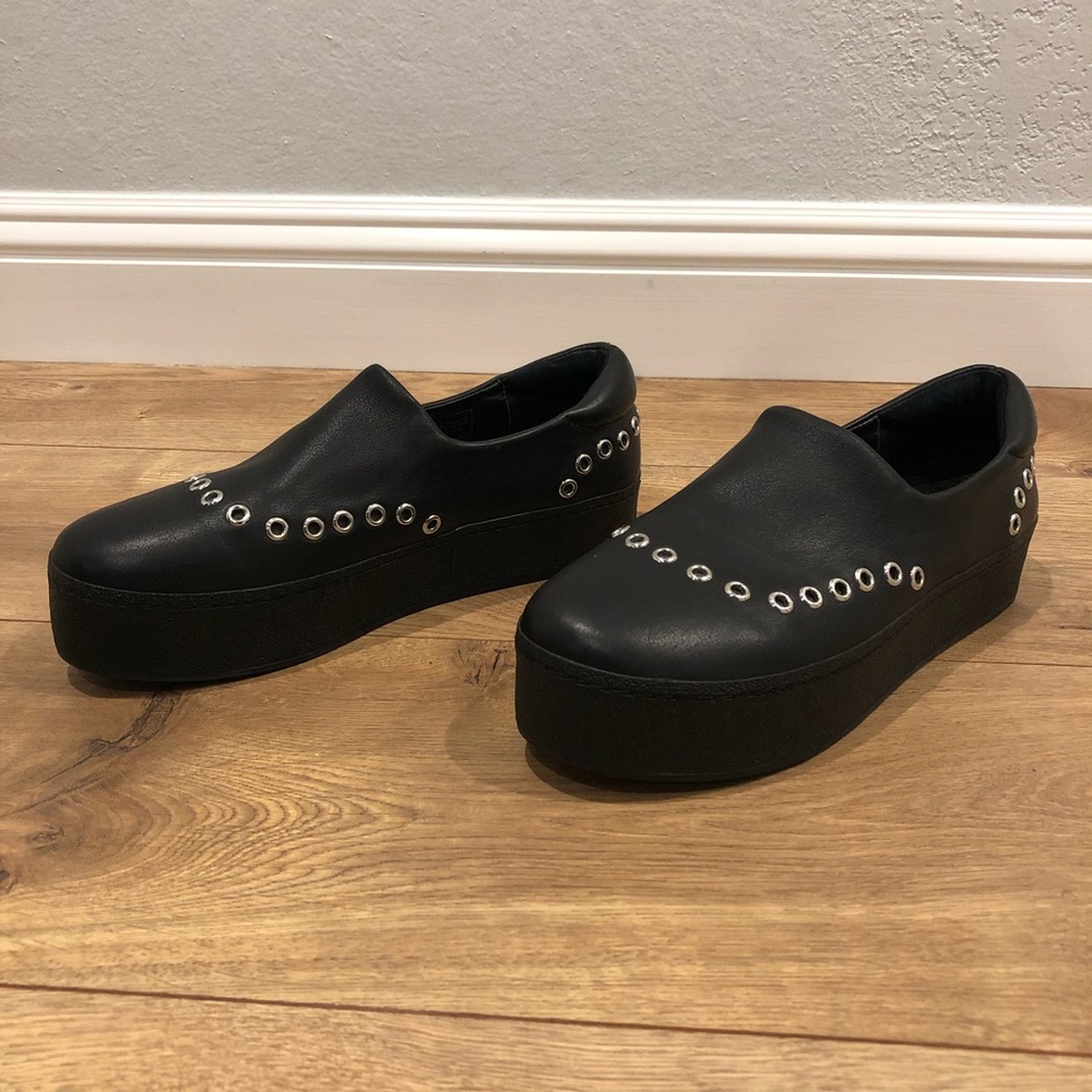 Opening Ceremony Black Flat Platforms